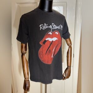 Vintage Rolling Stones 1989 Tour T-Shirt Size XS Official Fade​